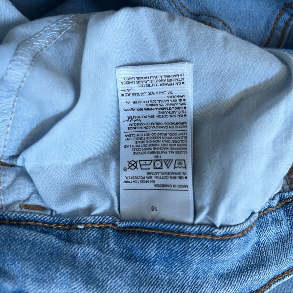 Old Navy Light Blue High-Rise Loose Jeans 16 - Picture 6 of 6